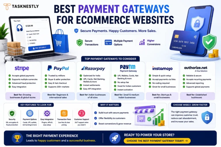 10 Best Payment Gateways for Ecommerce Websites in 2026
