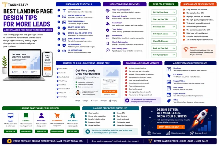 Best Landing Page Design Tips to Get More Leads in 2026