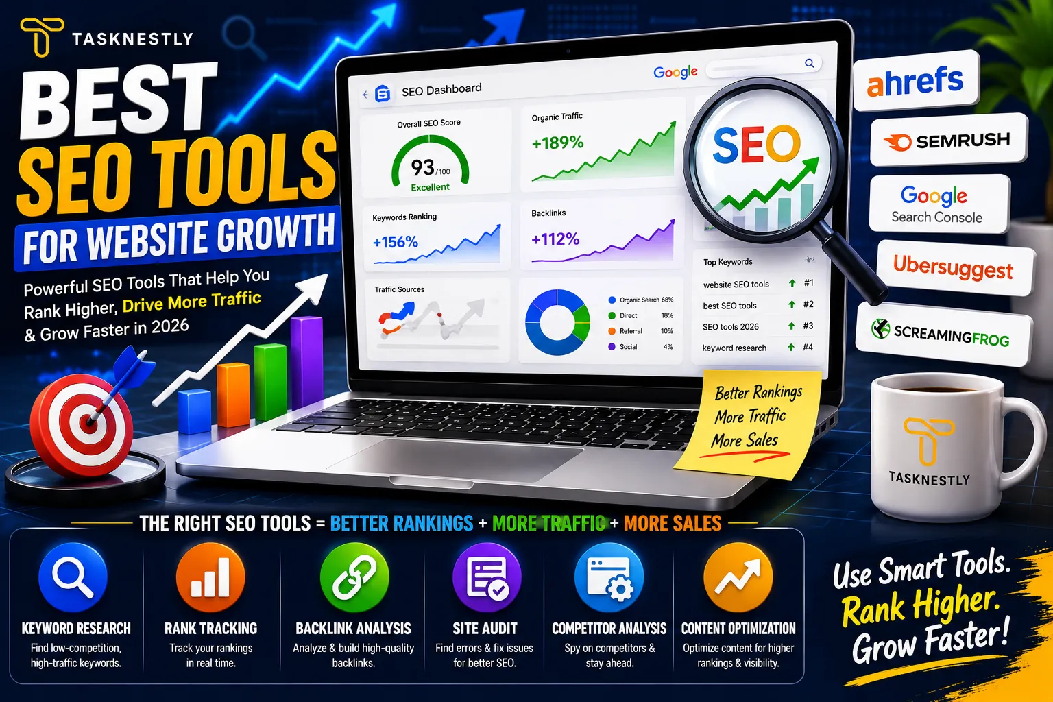 Best SEO Tools for Website Growth 10 Top Picks in 2026