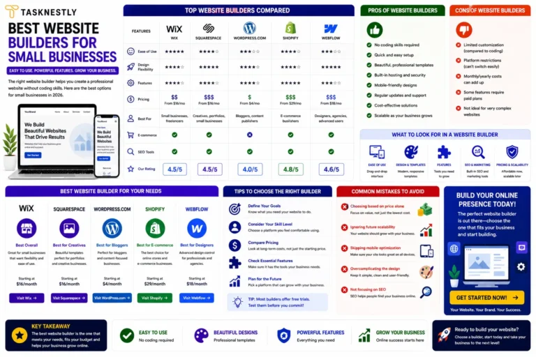Best Website Builders for Small Businesses Top Picks for 2026