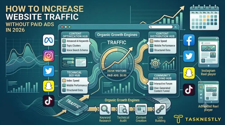 How to Increase Website Traffic Without Paid Ads in 2026