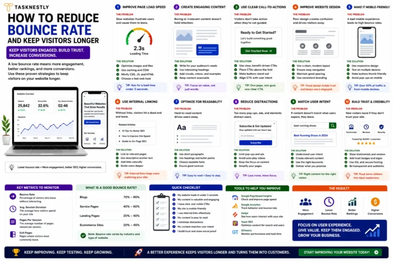 How to Reduce Bounce Rate and Keep Visitors on Your Site Longer