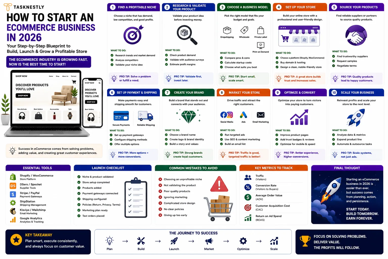 How to Start an Ecommerce Business Proven 10 Step Guide