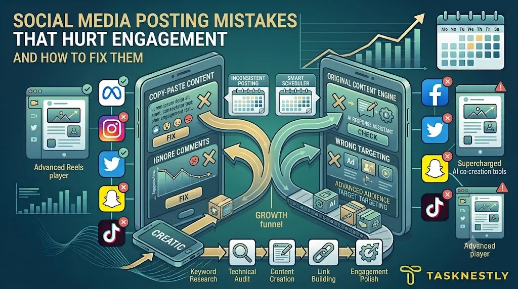 Social Media Posting Mistakes That Hurt Engagement