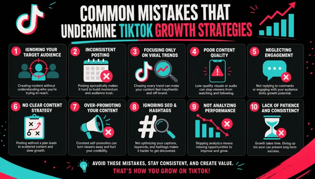 8. Common Mistakes That Undermine TikTok Growth Strategies