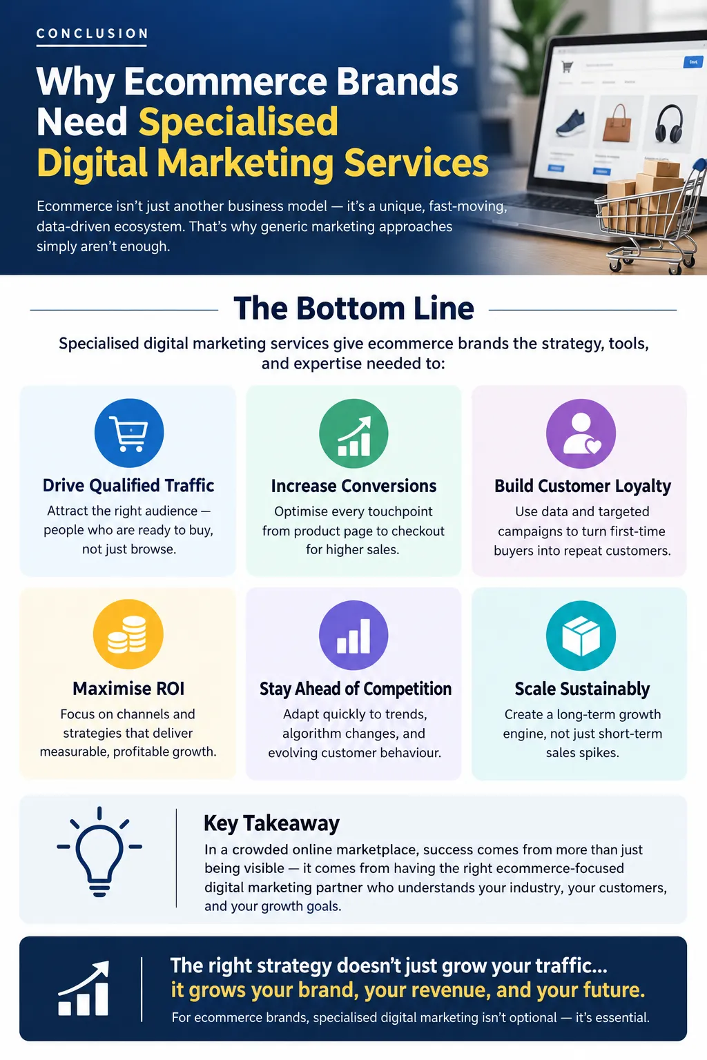 Conclusion Why Ecommerce Brands Need Specialised Digital Marketing Services