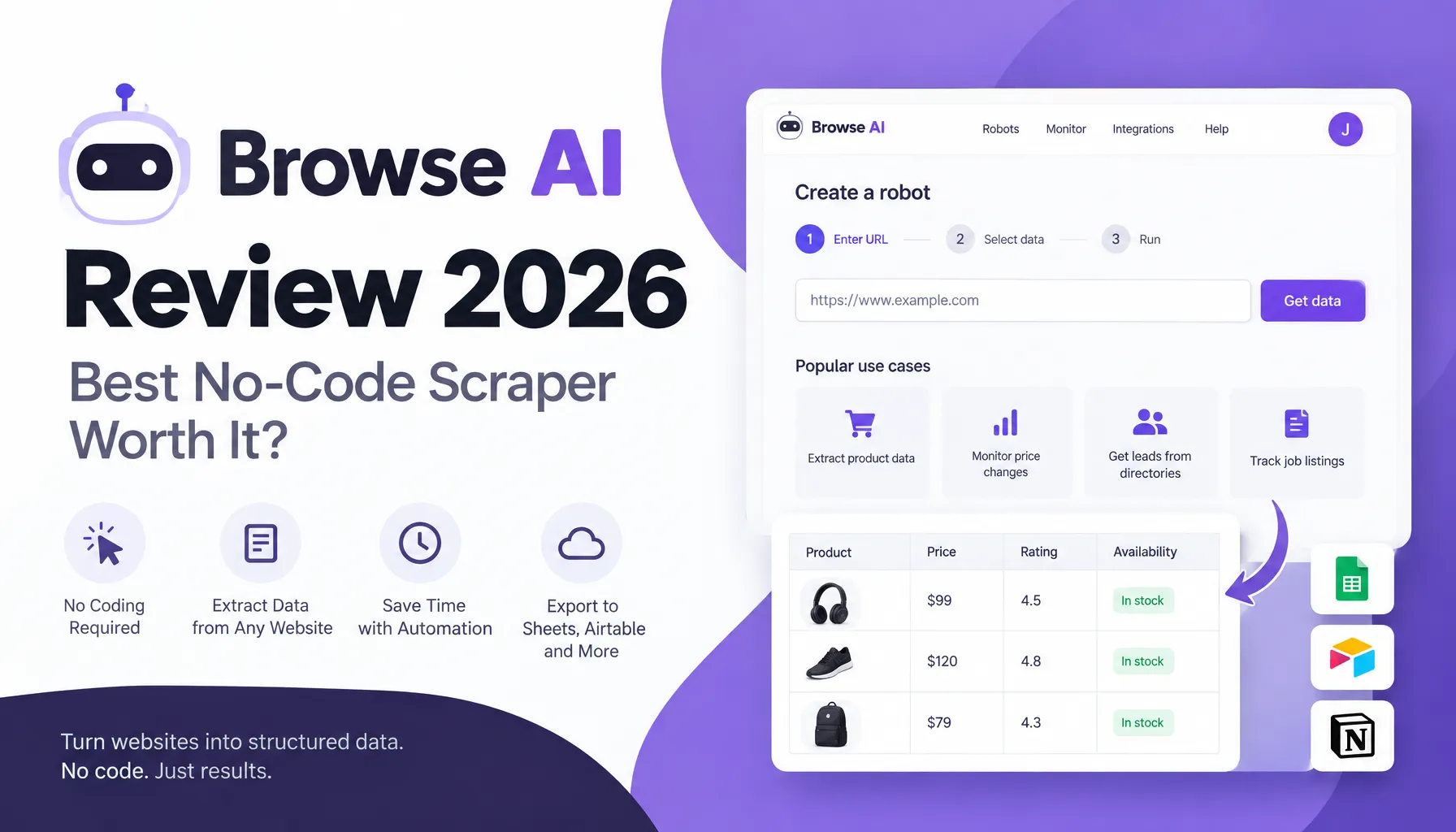 Browse AI Review 2026 Best No Code Scraper Worth It